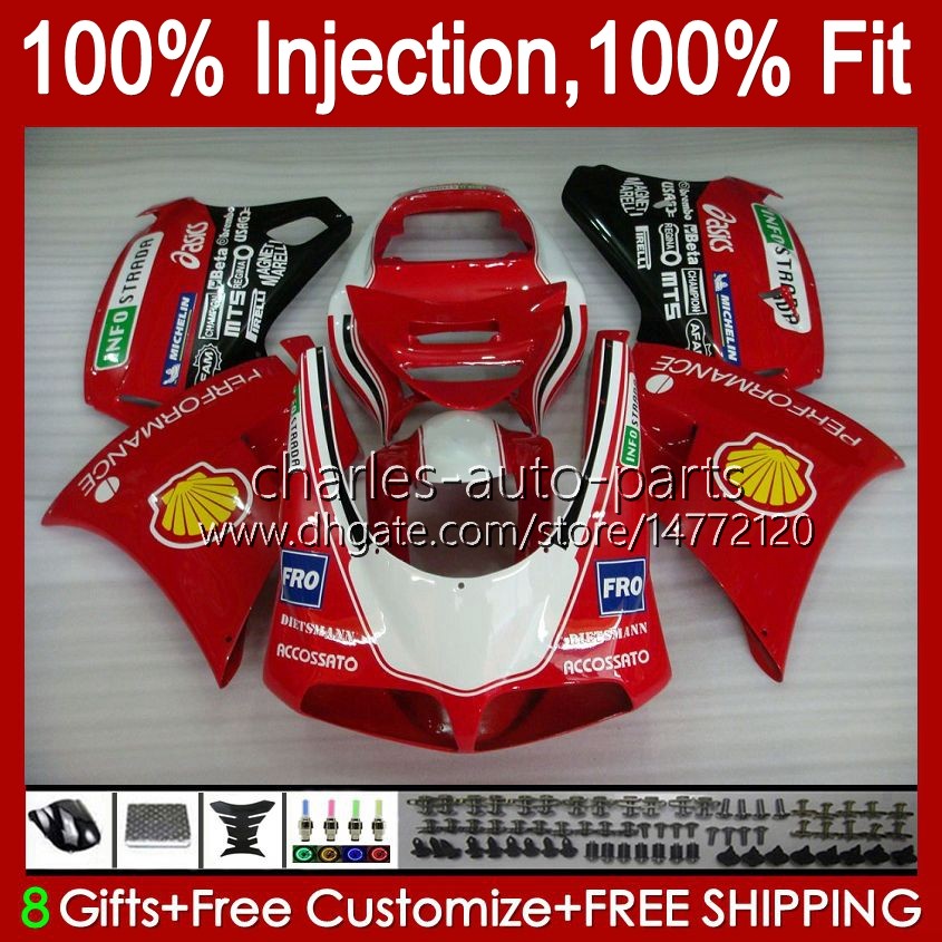 

Red black new Injection Kit For DUCATI 748R 916R 996R 998R 42No.99 748 853 916 996 998 S R 1994 1995 1996 1997 1998 748S 853S 916S 996S 998S 1999 2000 2001 2002 OEM Fairing, No. 24
