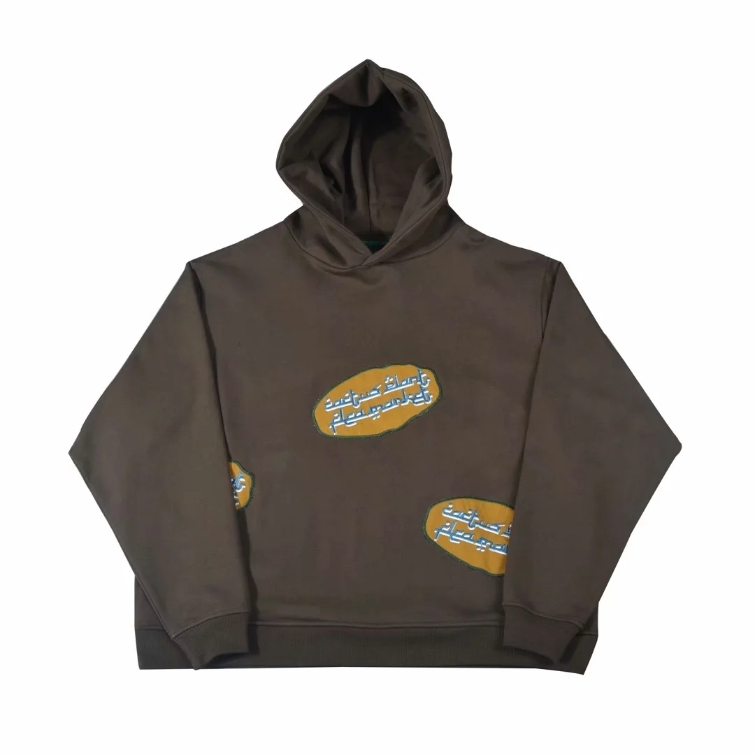 

2022 Cpfm. Arabic Hoodie embroidered men' women' hoodies and sweaters, Brown