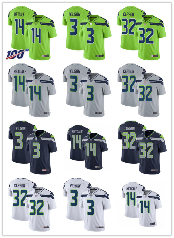 

Men Women Youch Seattle''Seahawks''3 Russell Wilson 54 Bobby Wagner 14 D.K. Metcalf 32 Chris Carson Navy Custom Football Jerseys, Colour