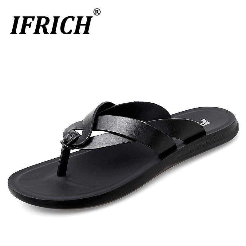 

Popular Men Summer Slippers Black Gray Slide Men Flip Flops Comfortable Water Slippers Mens Brand Youth Fashion Shoes