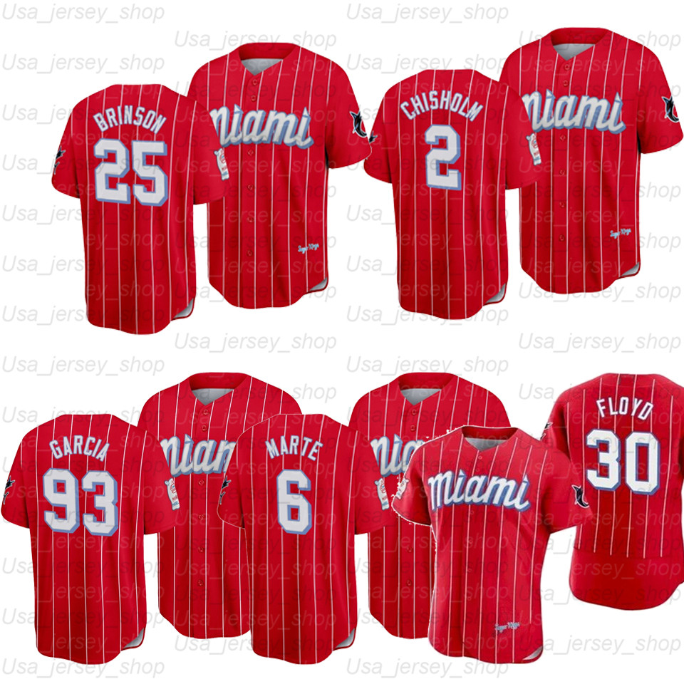 

Marlins 2021 City Connect Miami Jersey Sandy Alcantara Brian Anderson Miguel Rojas Jonathan Villar Brinson Caleb Smith Jorge Alfaro Berti, Men/coolbase