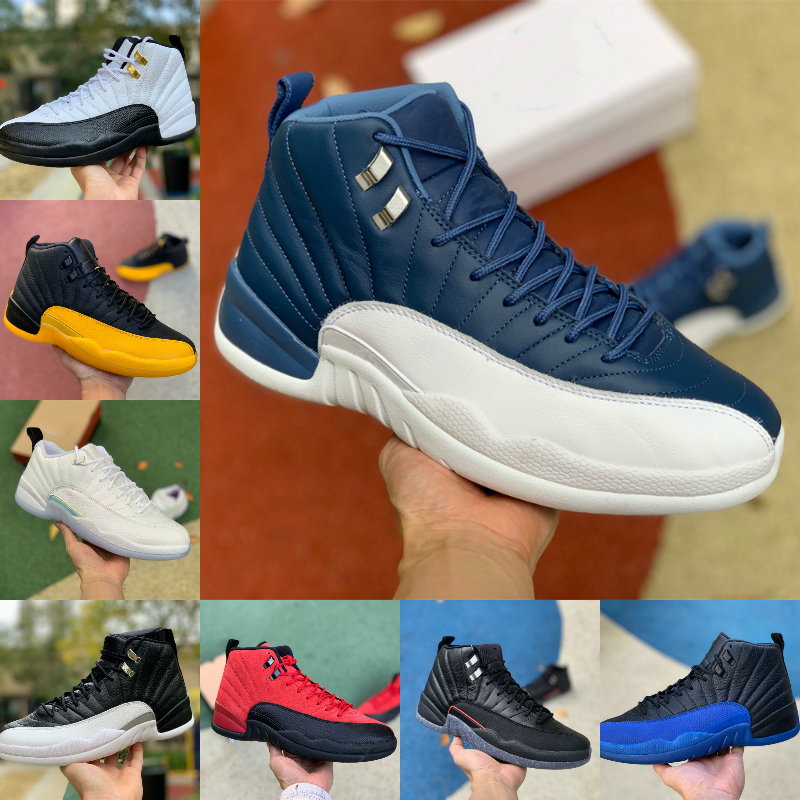 

Jumpman Low Easter 12 12s Mens High Basketball Shoes Black University Gold Indigo Flu Game Dark Grey Concord OVO White Reverse Taxi Fiba, Bulls