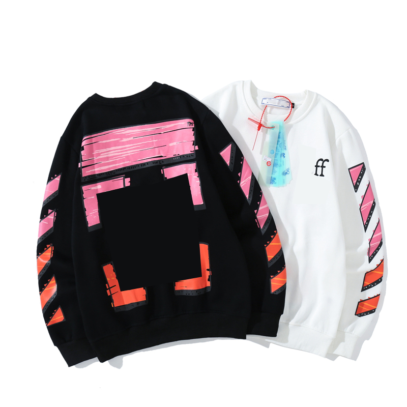 

" 2021 Mens Hoodies Hip Hop Men OFF WHITE Streetwear Skateboards Hoody clothing High Street Letter Hoodie Man Womens Designers Hooded Pullo, Black