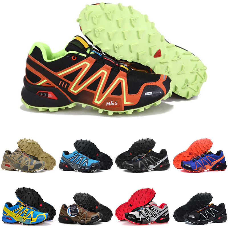 

discount speed cross 3 outdoor mens running shoes SpeedCross runner Jogging III Black Green Pink Grey #76 Men Trainers Sports Sneakers chaussures zapatos, Color #13