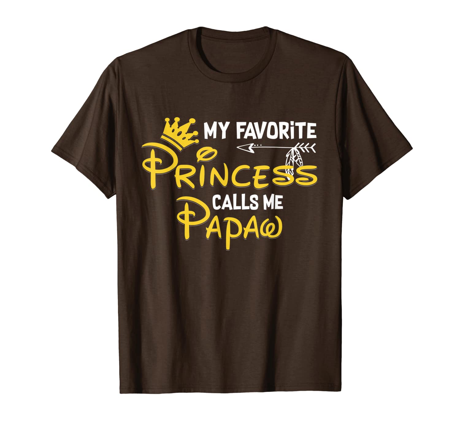 

my favorite princess calls me papaw t-shirt t-shirt, White;black