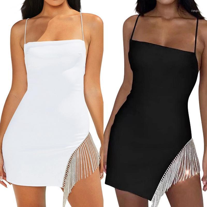 

Harajuku Tassel Bodycon Dress Womens Sexy Club Party Night Dresses Elegant Lace Up Mini Dress1, Black