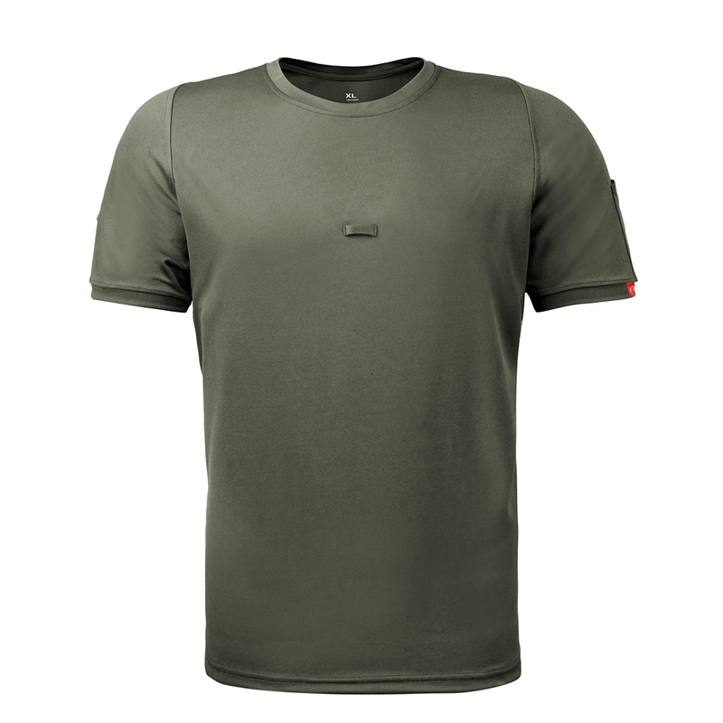 

Women' T-Shirt Men' Outdoor Tactical T-shirt Summer Quick-drying Sports Round Neck Short-sleeved Army Fan Bodybuilding Clothes A, Black