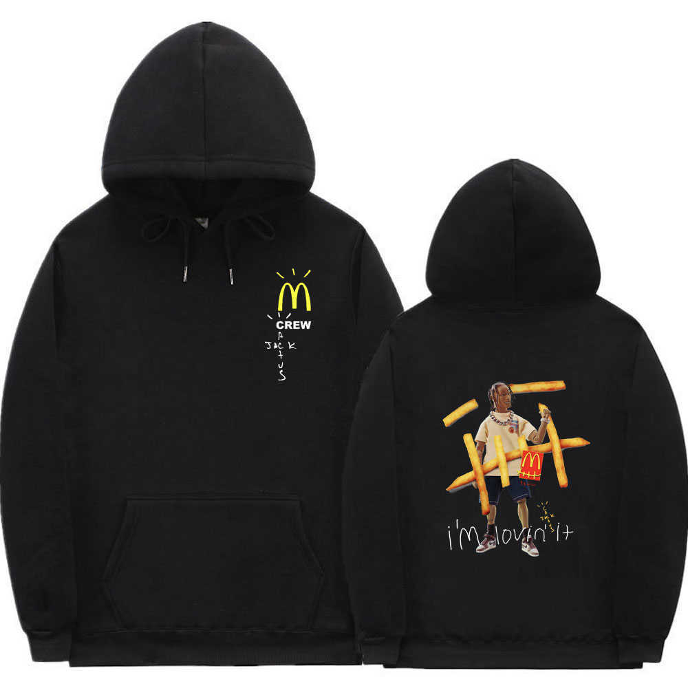 

Men's and Women's Hoodies, Neutral Street Clothes, Rappers, Cactus, Jack, Travis Scott M, Hip Hop Style, Big Discount, White