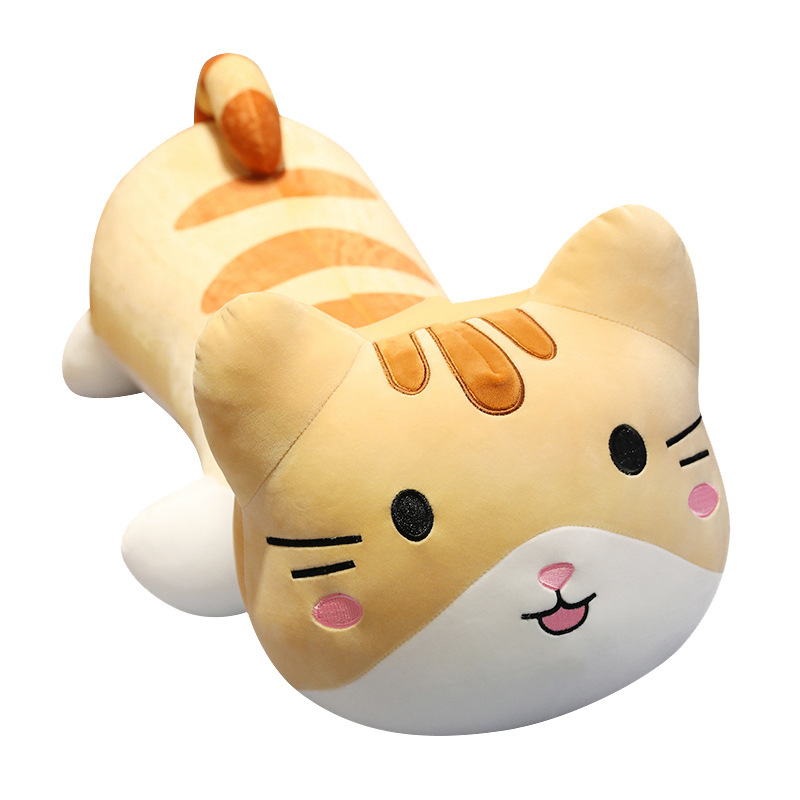 

Aquen plush toy cat, long pillow, female, female, sleep, hug, kid, down, down cotton soft body, pillow