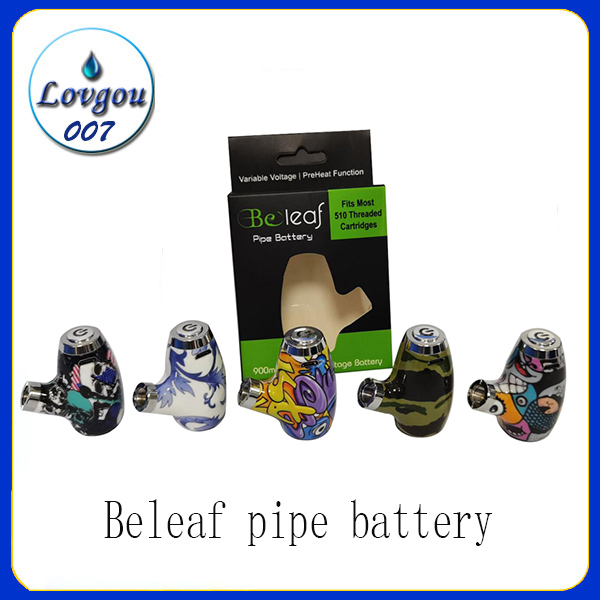 

E Pipes Beleaf Vaporizer Mech Mod Cigars Vape Cartridge 900 mAh 510 Thread Variable Voltage eCig Battery Kit KY32 cigarettes