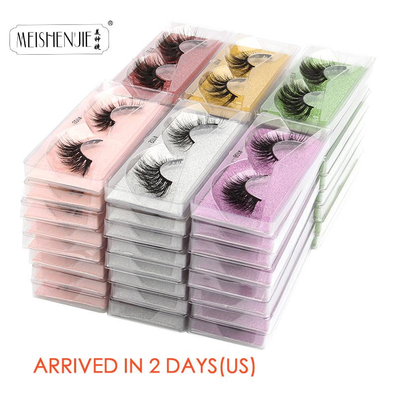 

False Eyelashes Wholesale Mink 4/10/30/100pcs 3d Lashes Natural Fake Messy Eye Makeup In Bulk