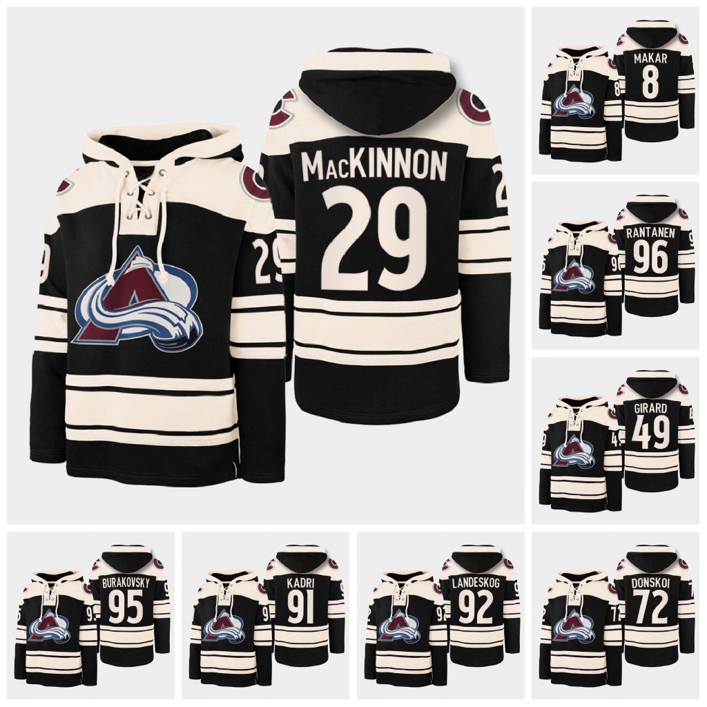 

Colorado Avalanche Nathan MacKinnon Vintage Superior Lacer Hoodie JerseyMikko Rantanen Gabriel Landeskog Samuel Girard Vladislav Kamenev Cole, Womens s-2xl