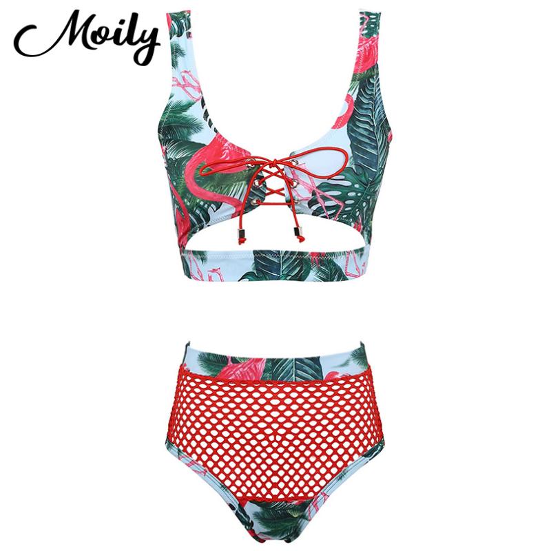 

Summer Two-Piece Suits Womens Tankini Swimsuit Swimwear Bathing Suit Sleeveless Lace Up Padded Crop Top Bikini Bottoms Beachwear One-Piece