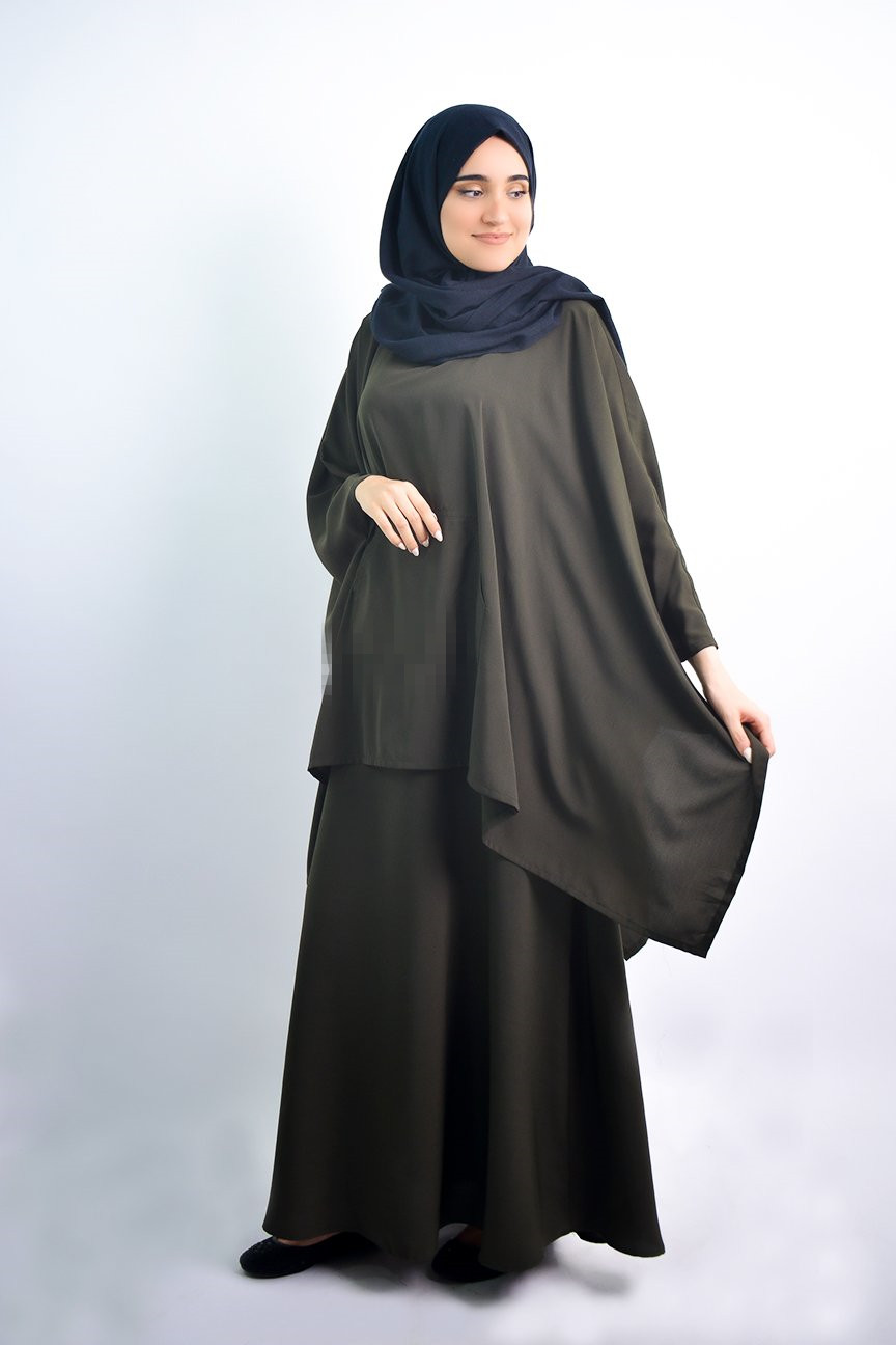 

Eid 2 Piece Set Long Khimar Jilbab Muslim Women Prayer Garment Sets Abaya Skirt Arab Islamic Overhead Burqa Ramadan Musulman