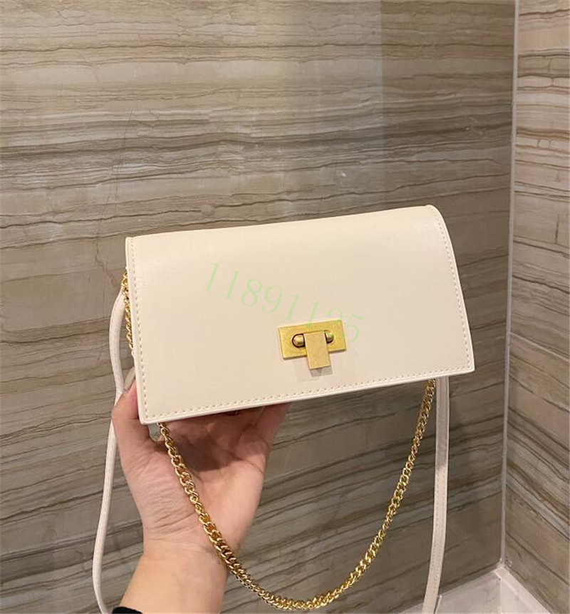 

Designer bags womens clamshell chain leather cross shoulder wallet mobile phone bag 22*11cm T08, Box