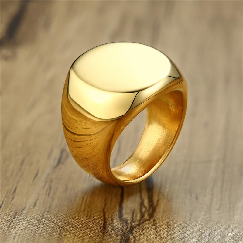 

Cluster Rings Modyle Gold Silver Color Black Stainless Steel Ring For Man Punk Vintage High Polished Wedding Jewelry Gifts Wholesale