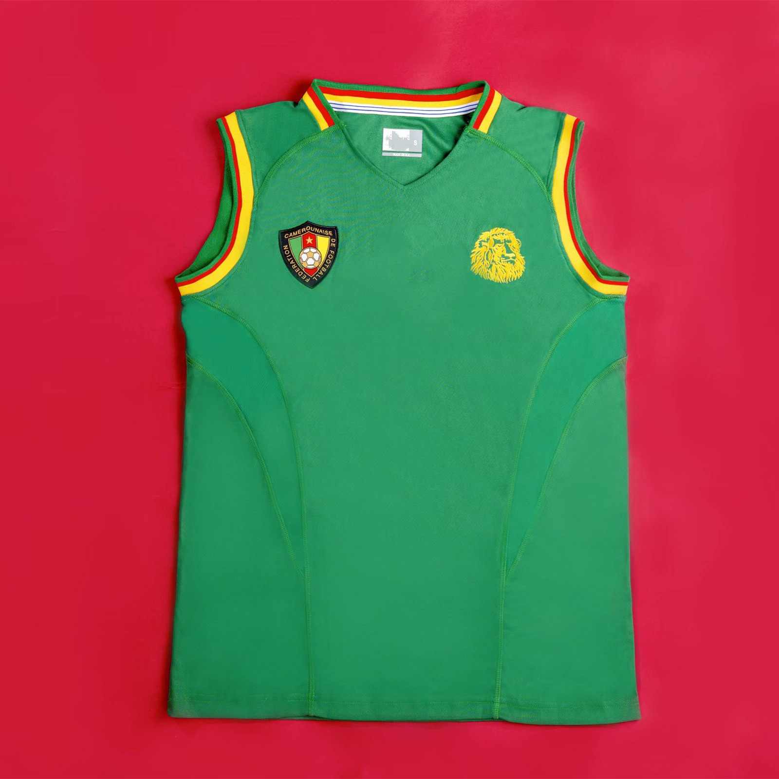 

2002 Soccer Jerseys Cameroon Home Shirt Retro jersey Eto'o Geremi Wome Song Djemba-Djemba 02 classic football shirts, 2002 home