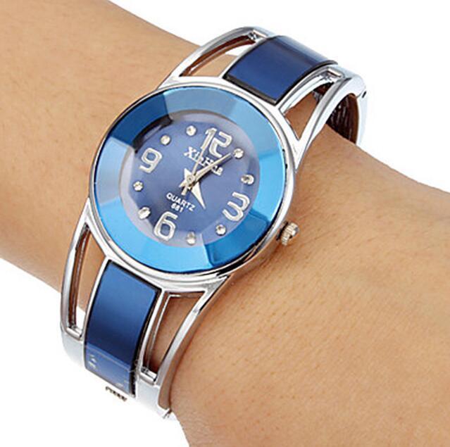 

Wristwatches XINHUA Bracelet Ladies Watch Unique Wrist Watches Women's Fashion Casual Zegarek Damski Blue Clock Male, White