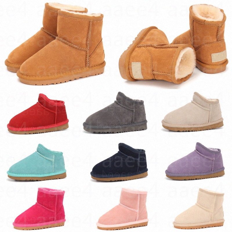 

Australia Fashion designer snow boots Kids Boys mini classic with fur baby girls Khaki winter warm ankle wgg flat luxur ugg uggs australian boot Eur 21-35, I need look other product