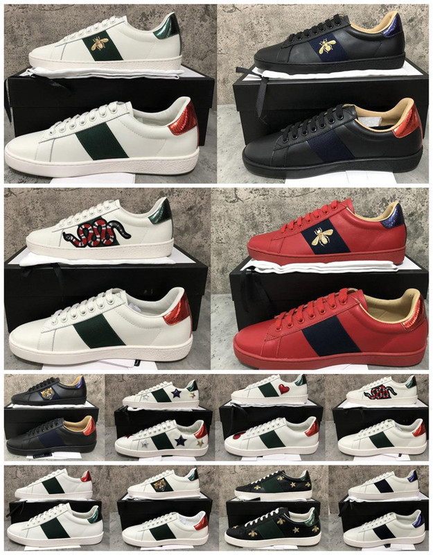 

Green Fashion Mens Tiger Italy Quality Casual shoes Stripe Bee women men Embroidered Red High trainers sport sneakers, 11