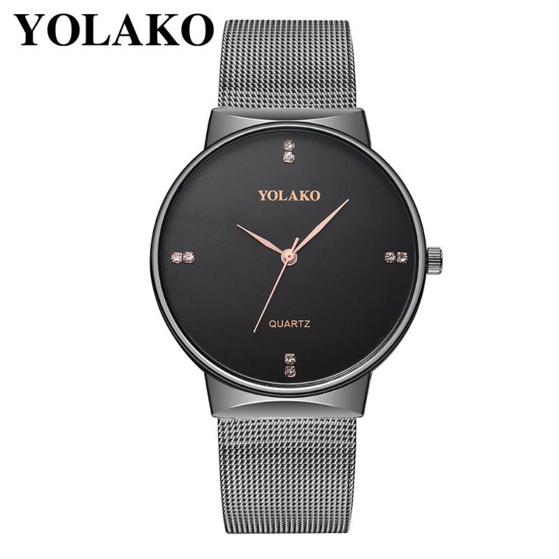 

Wristwatches 2021 Top Brand Couple Watches For Lovers Fashion Luxury Diamond Stainless Steel Watch Clock, Gold