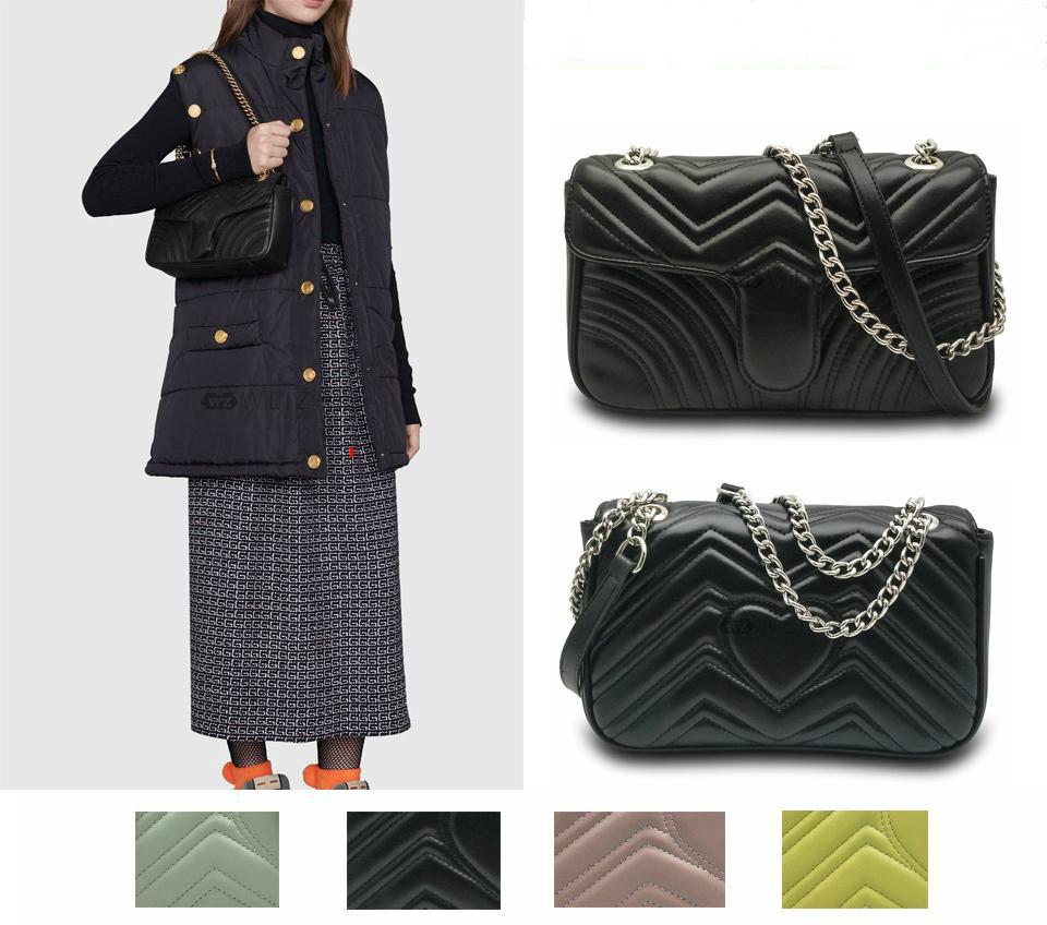 

High Quality Fashion women Shoulder bag Pu leather gold silver and sliver chain bag Crossbody Messenger bag Female handbag wallet 6 colors M1732