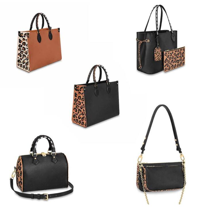 

30cm Fashion lady bag pillows womens totes bags embossed logo design leopard print 30CM high quality handbag purse, Customize