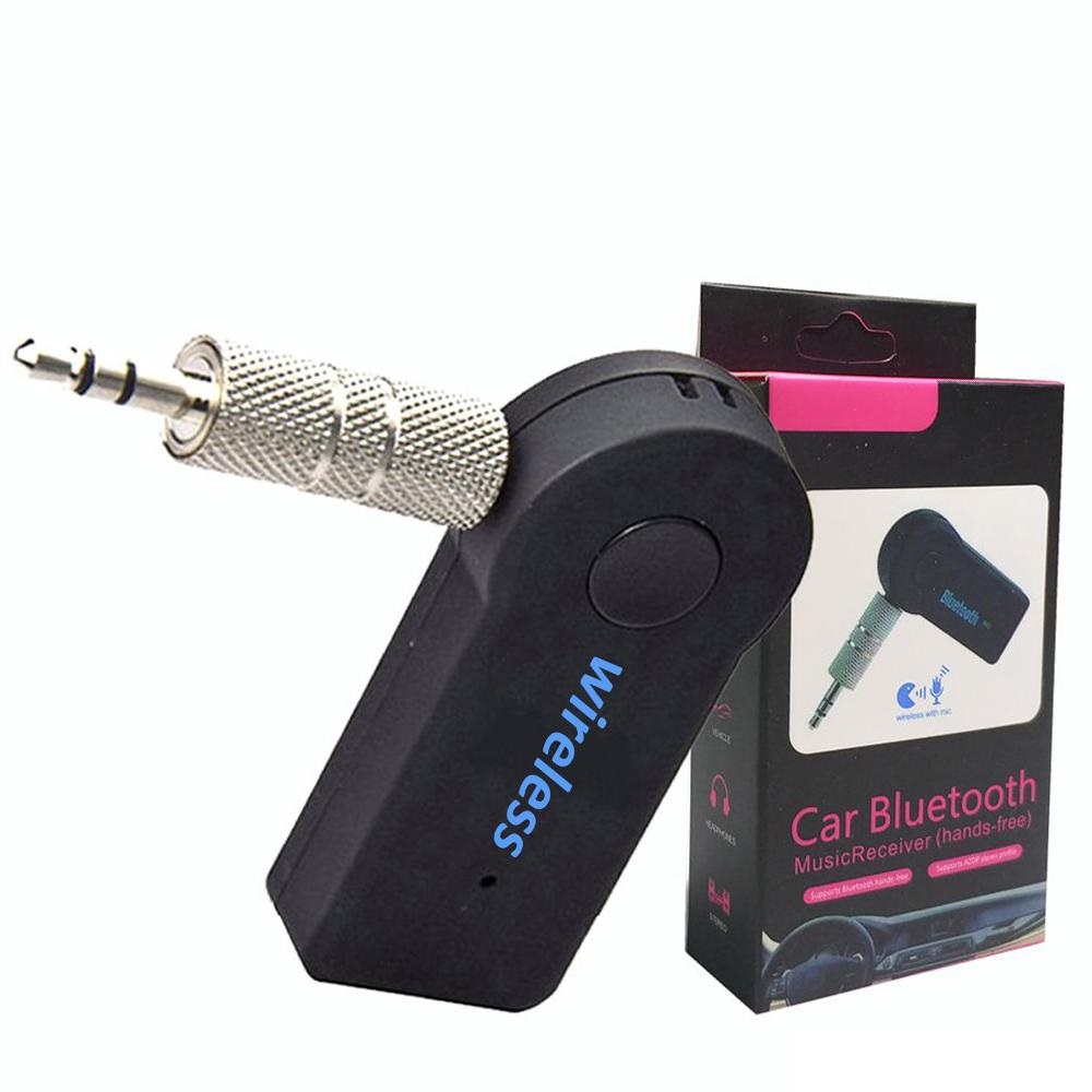 

Universal 3.5mm Bluetooth Car Kit A2DP Wireless FM Transmitter AUX Audio Music Receiver Device Adapter Handsfree with Mic For Phone MP3