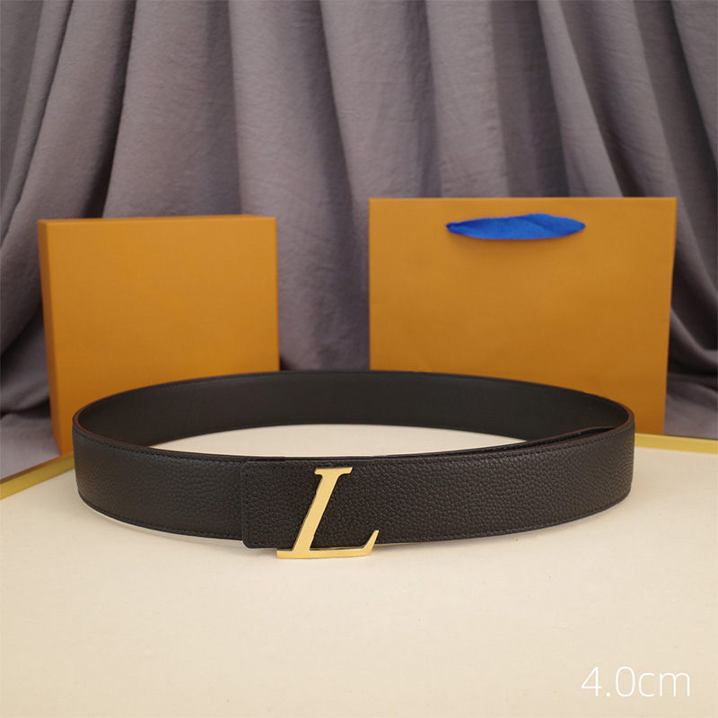 

Designer Belts Simple Belt Womens Brand Girdle Mens Waistband Leather Letter Buckle Luxury With Box Width 4cm Weote, Black