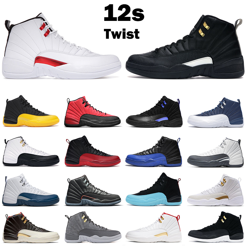 

men basketball shoes jumpman 12s 12 Twist Reverse Flu Game Royal Utility Dark Concord University Gold Indigo Gym red Royalty Taxi mens, French blue