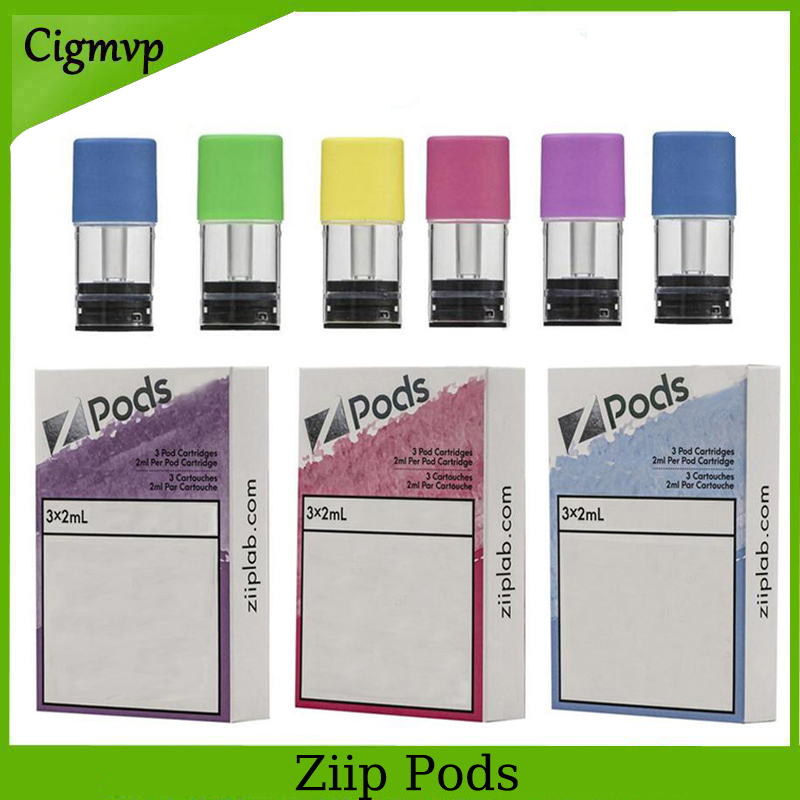 

Authentic Pods atomizers 26 colors 2ML 3pc per lot Zlab ziip Spod High Quality Electronic Cigarette Vaporizer Pod Compatible