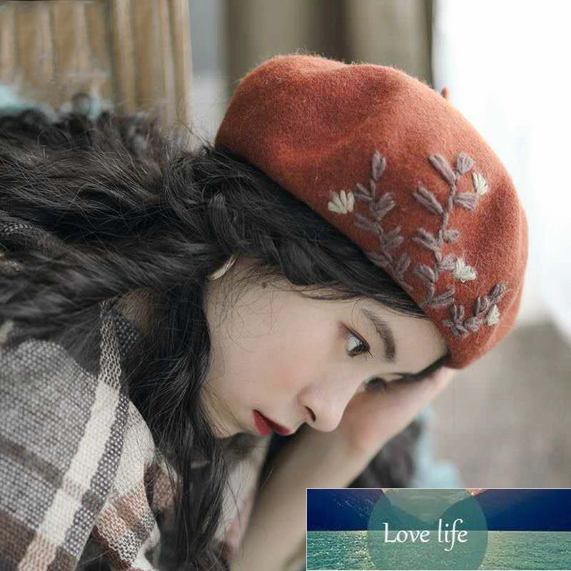 

Women Winter Hat Wool Warm Beret Cap Female French Painter Hat Factory price expert design Quality Latest Style Original Status, Black