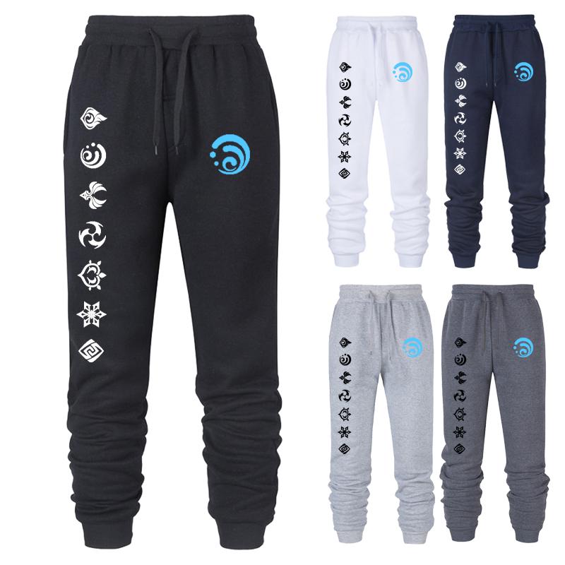 

Men's Pants Game Genshin Impact Graphic Aesthetic Sportswear Trousers For Men Women Hydro Sweatpants Spring Autumn Pant, Light gray