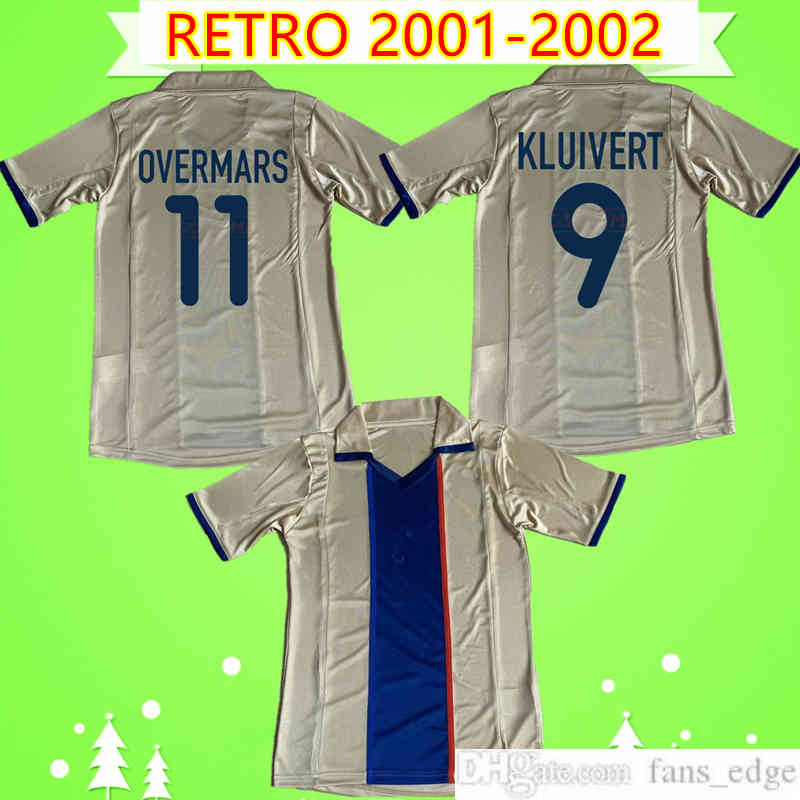 

2000 2001 RETRO FOOTBALL shirt top uniform 00 01 Vintage soccer jerseys classic XAVI RIVALDO KLUIVERT COCU OVERMARS SAVIOLA Golden PUYOL LUIS ENRIQUE, Black;yellow