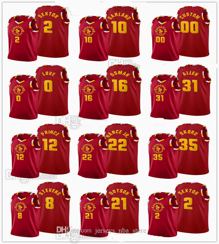 

2021 2022 City Black Basketball Jerseys 23 James Collin Sexton Kevin Love Taurean Prince Larry Nance Jr. Cedi Osman Darius Garland Isaac Oko, Color8