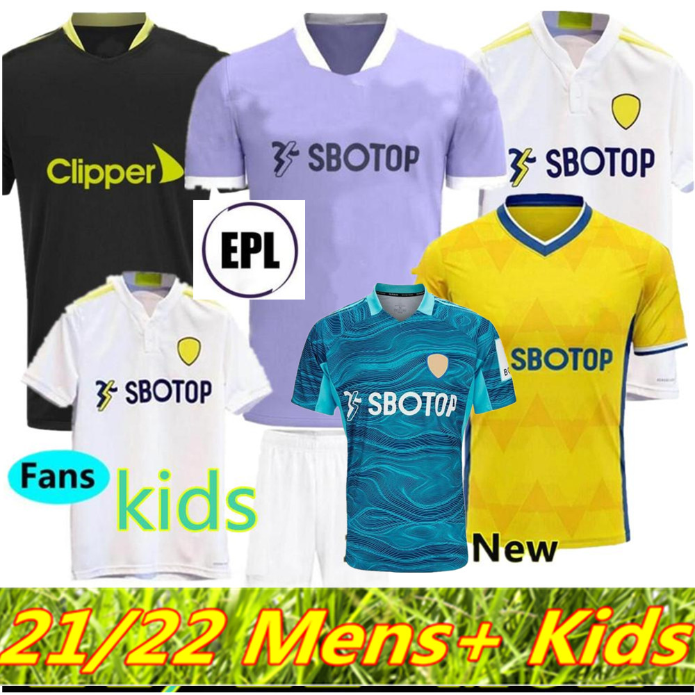 

TOP Fans Player Leeds soccer jersey United 21 22 HERNANDEZ POVEDA BAMFORD ALIOSKI T.Roberts Raphinha M LLORENTE R 2021 2022 Men Kids kit football shirt uniforms, Kids away