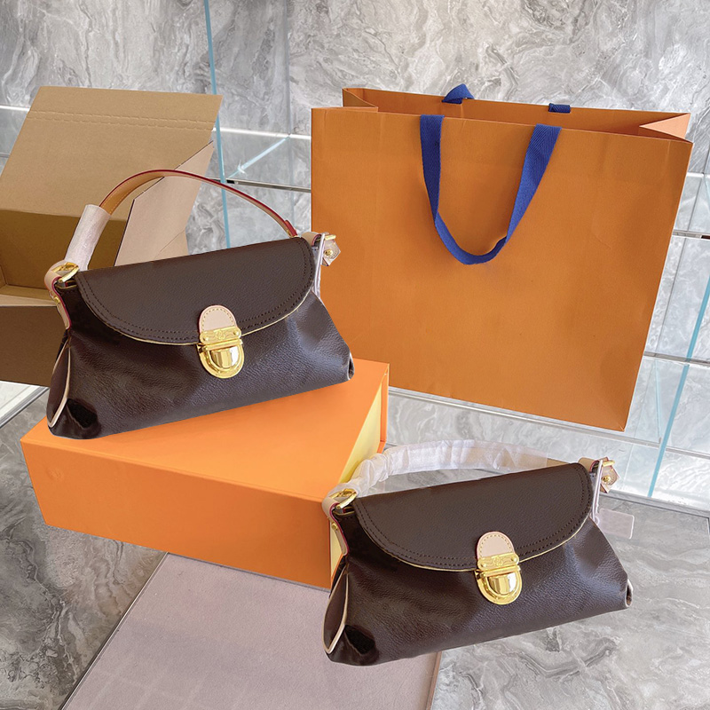 

Evening Bags Designer Bags 2021 fashion key pouch classic old flower women handbags high quality Shoulder Bag handbag 25 * 13cm, Army green