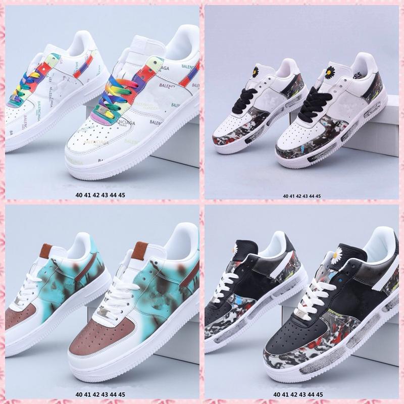 

2020 30 new colors One 1 Dunk Running shoes for men women Black White Pink Men Sneakers Ones High AF1 07 Low Cut Wheat Brown Sports Trainers