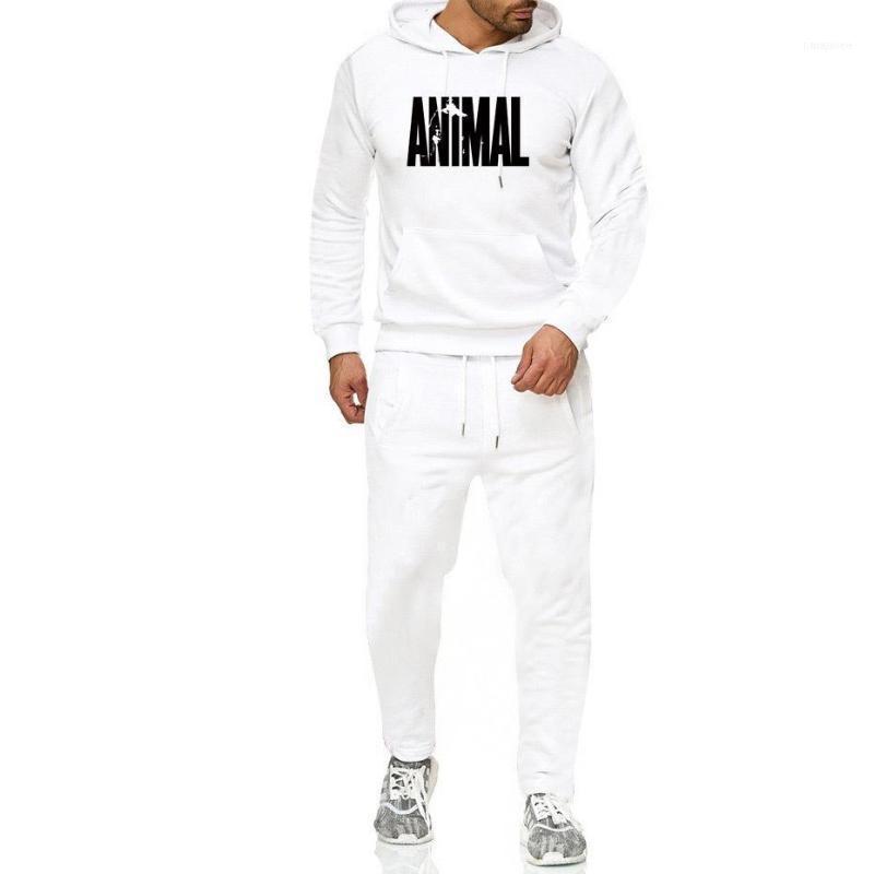 

Men's Tracksuits Men Hip -Hop Hoodie Printing Casual 'S Fall And Winter Thick Sweater Suit +Pant Home Set1, Gray