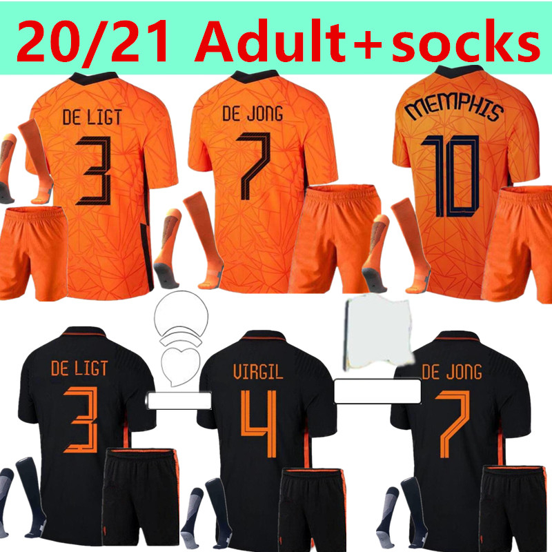

20 21 Netherlands 2020 Mens kit Jersey DE LIGT Cruyff Soccer Jersey MEMPHIS Soccer Jersey Holland SNEIJDE Gullit 2021 WIJNALDUM PROMES DE JONG VIRGI, Black;yellow