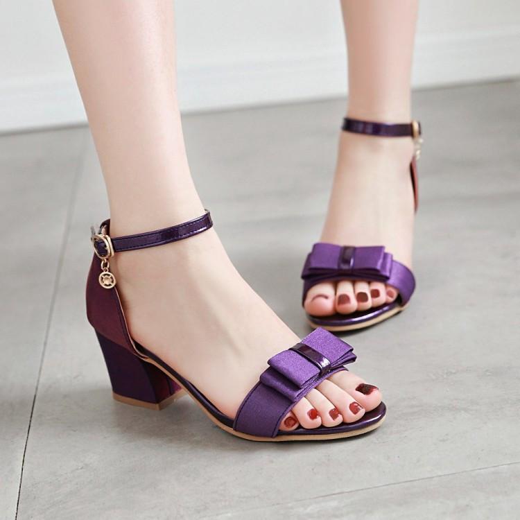 

Dress Shoes Summer Women Pumps High Heels Boat Wedding Tenis Feminino With Peep Toe Sandals Casual#g5, Purple