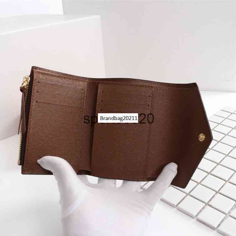 

Leather for Women Multicolor Short Wallet Card Holder Lady Purse Classic Zipper Pocket Wholesale M41938 Purses Original Box