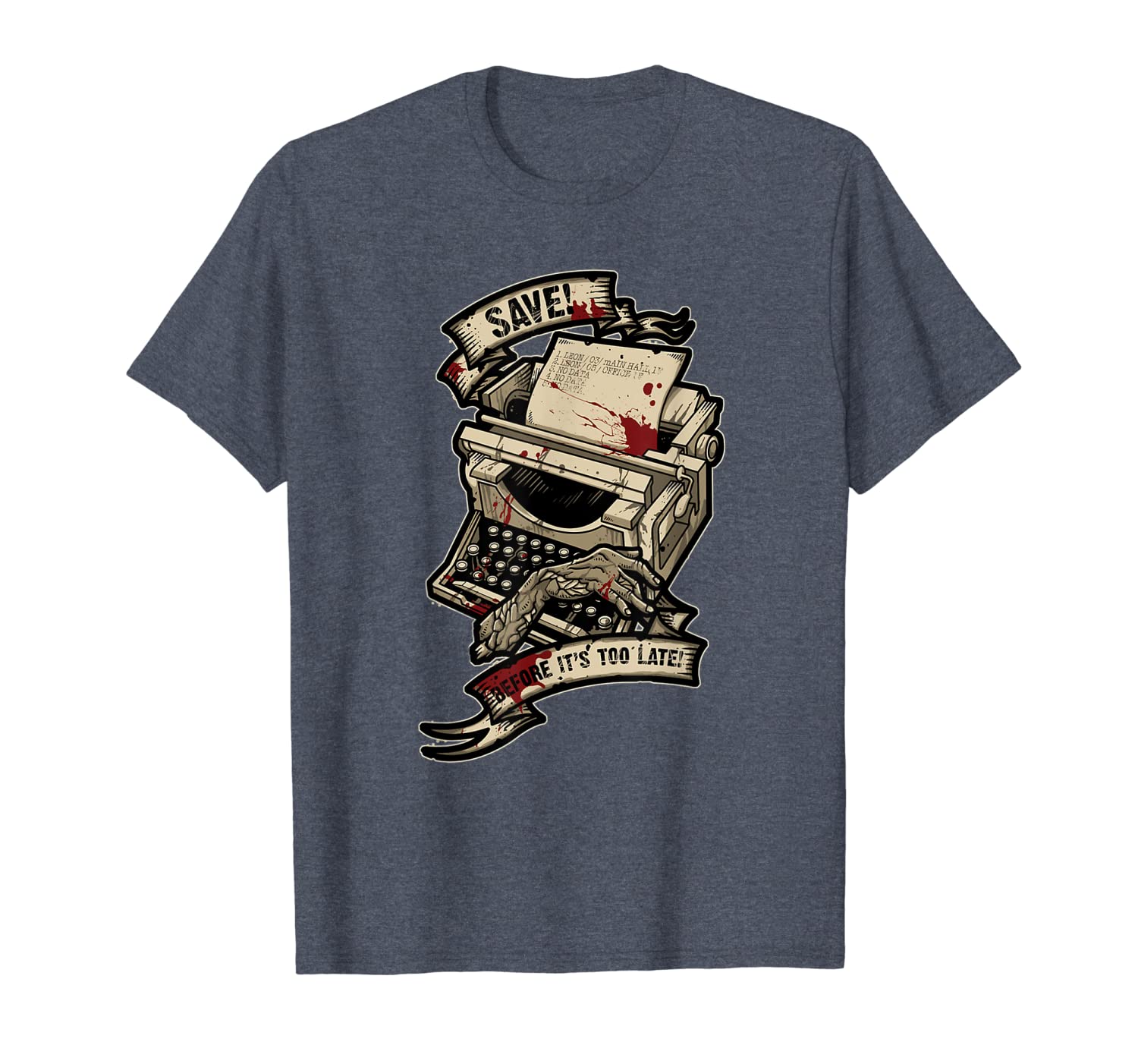 

Save Before It's Too Late Video Games T-Shirt, White;black