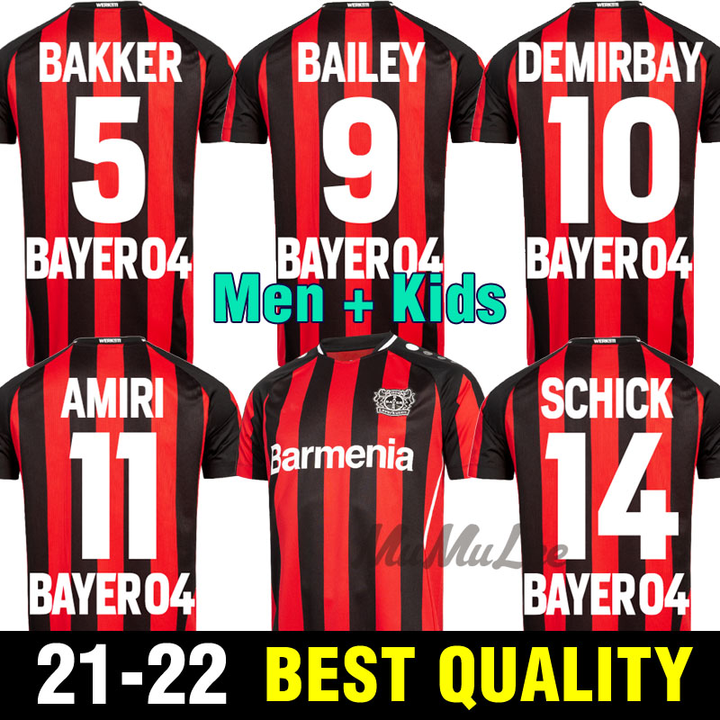 

2021 2022 Leverkusen Soccer Jerseys Bayer 04 HAVERTZ PALACIOS BAILEY football shirt set DEMIRBAY VOLLAND TAH 21 22 Men kids kit