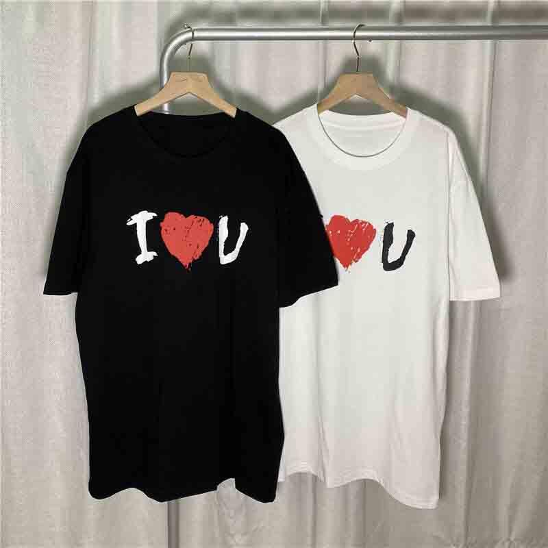 

fashion t shirts summer man woman t shirt clothing street wear crew neck short sleeve tees 2 color s-xxl, White;black