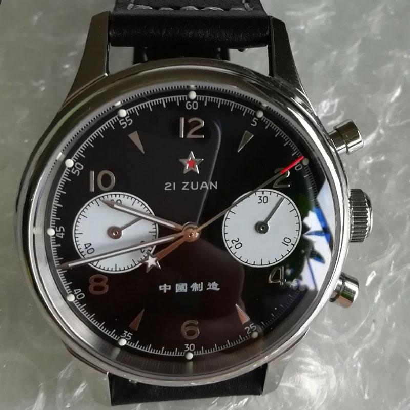 

Wristwatches Mens Watches Top Mechanical Sports Watch Water Proof Seagull 1963 Chronograph Originale 38mm St1901 Sapphire, 38mm black zizao