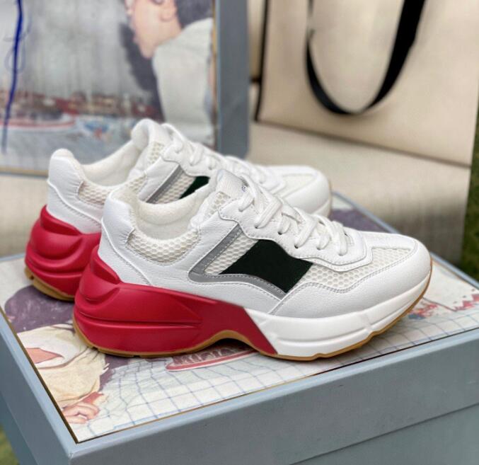 

Designer Rhyton Sneakers shoe Boots Fation Men women Trainers Vintage Luxury Chaussures Ladies sport casual Shoes Designers runner Sneaker with box A, Colour 16