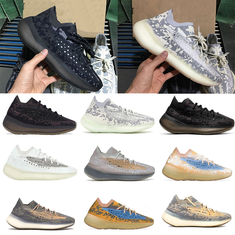 

2021 Blue Oat Shoes 380 Mist Alien Black Grey All blac reflective 380s Women Men Designer Running Outdoor sports Sneaker