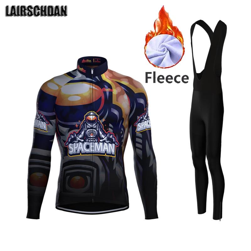 

Racing Sets Ropa Ciclista Hombre Invierno Winter Cycling Set Windproof Bicycle Jacket Thermal Fleece Long Sleeve Jersey MTB Men's Bike Wear, Black;blue