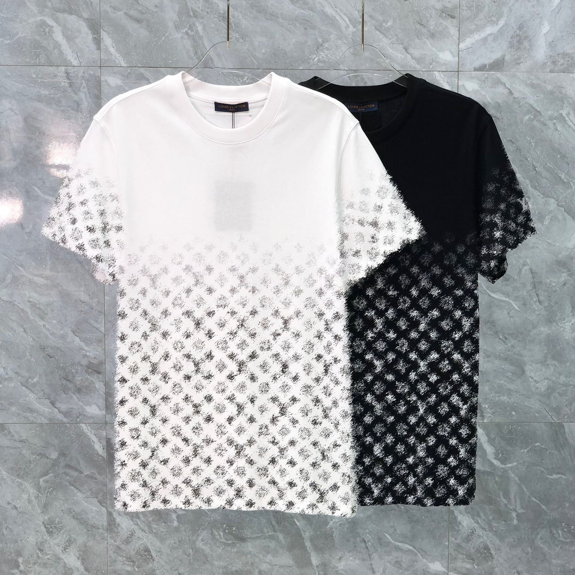 

22ss Designer Tide T Shirts Chest Letter Sweatshirts Laminated Print Short Sleeve High Street Loose Oversize Casual T-shirt 100% Pure Cotton Tops for Men and Women 154, Black